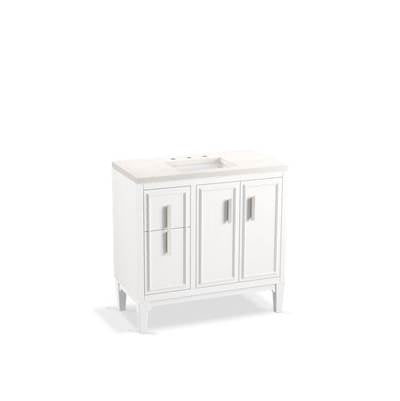 Kohler K-33545-ASB-0 - Southerk 36'' Bathroom Vanity Cabinet With Sink And Quartz Top
