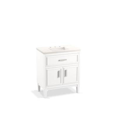 Kohler K-33544-ASB-0 - Southerk 30'' Bathroom Vanity Cabinet With Sink And Quartz Top
