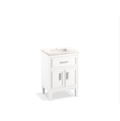 Kohler K-33543-ASB-0 - Southerk 24'' Bathroom Vanity Cabinet With Sink And Quartz Top