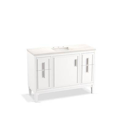 Kohler K-33546-ASB-0 - Southerk 48'' Bathroom Vanity Cabinet With Sink And Quartz Top