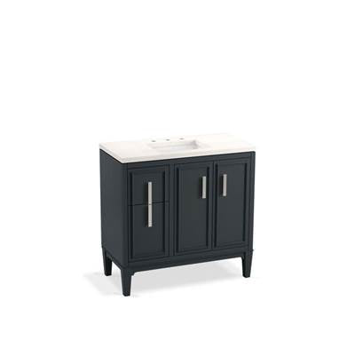 Kohler K-33545-ASB-1WX - Southerk 36'' Bathroom Vanity Cabinet With Sink And Quartz Top