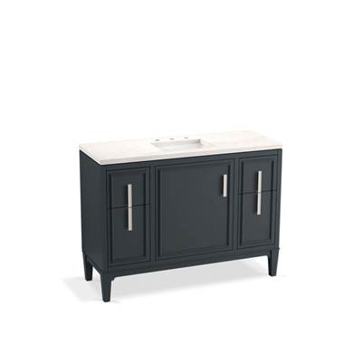 Kohler K-33546-ASB-1WX - Southerk 48'' Bathroom Vanity Cabinet With Sink And Quartz Top