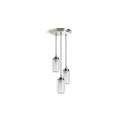 Kohler K-22655-PE03-SNL - Artifacts Three-Light Pendant