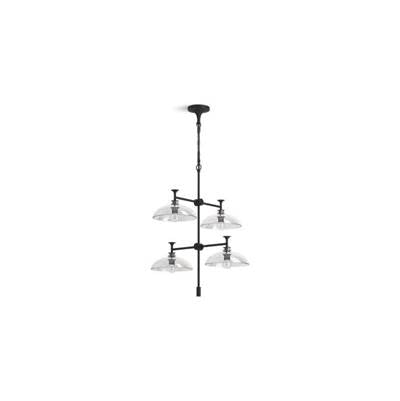 Kohler K-31773-CH04-BLL - Tonee 24'' Four-Light Chandelier