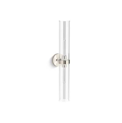 Kohler K-27264-SC02-SNL - Purist 29-1/2'' Two-Light Sconce