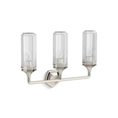 Kohler K-31778-SC03-SNL - Occasione 24'' Three-Light Sconce