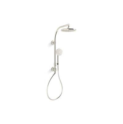 Kohler K-27118-G-SN - Hydrorail-R Occasione Arch Shower Column Kit With Rainhead And Handshower, 1.75 Gpm