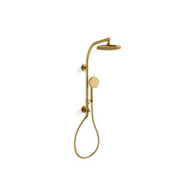 Kohler K-27118-G-2MB - Hydrorail-R Occasione Arch Shower Column Kit With Rainhead And Handshower, 1.75 Gpm