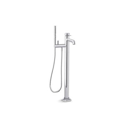 Kohler K-T27025-4-CP - Occasione Floor-Mount Bath Filler Trim With Handshower