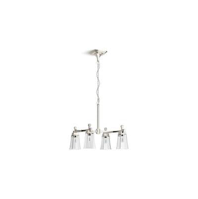 Kohler K-31758-CH04-SNL - Riff 30-9/16'' X 23-15/16'' Four-Light Chandelier