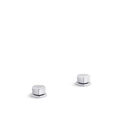Kohler K-27010-9-CP - Occasione Knob Bathroom Sink Faucet Handles