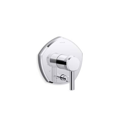 Kohler K-T27044-4-CP - Occasione Rite-Temp Shower Valve Trim With Diverter And Lever Handle