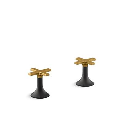 Kohler K-27018-3-BMB - Occasione Deck-Mount Cross Bath Faucet Handles