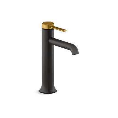 Kohler K-27003-4-BMB - Occasione Tall Single-Handle Bathroom Sink Faucet, 1.2 Gpm