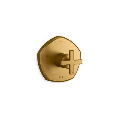 Kohler K-TS27043-3-2MB - Occasione Rite-Temp Valve Trim With Cross Handle