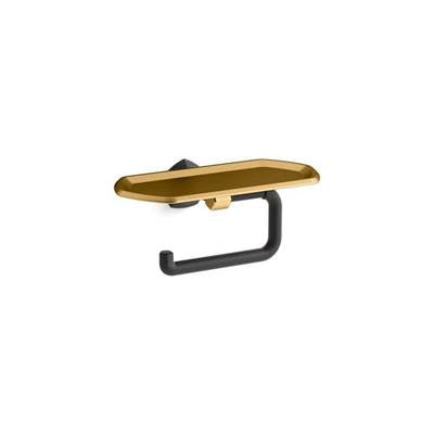 Kohler K-27128-BMB - Occasione Toilet Paper Holder With Tray