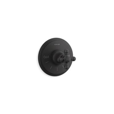 Kohler K-T72769-3-BL - Artifacts Mastershower Temperature Control Valve Trim With Cross Handle