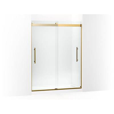 Kohler K-702423-L-2MB - Levity Plus Frameless Sliding Shower Door, 77-9/16'' H X 56-5/8 - 59-5/8'' W, With 5/16''-Thick Crystal Clear Glass