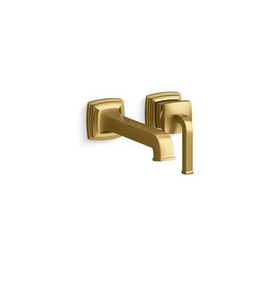 Kohler K-26431-4-2MB - Riff Wall-Mount Single-Handle Bathroom Sink Faucet, 1.2 Gpm