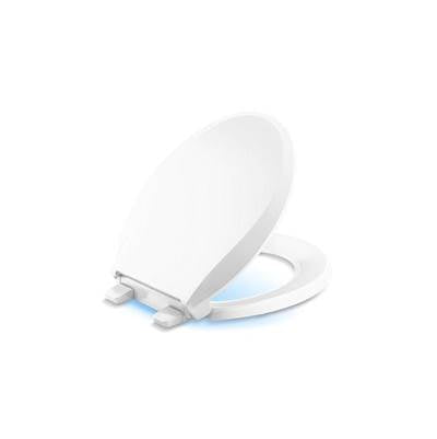 Kohler K-75758-RL-0 - Cachet Nightlight Readylatch Quiet-Closee Round-Front Toilet Seat