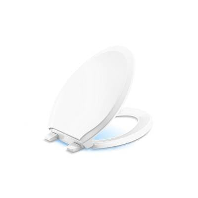 Kohler K-24764-RL-0 - Rutledge Nightlight Readylatch Quiet-Closee Elongated Toilet Seat
