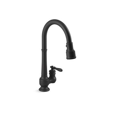 Kohler K-99260-BL - Artifacts Pull-Down Kitchen Sink Faucet With Three-Function Sprayhead