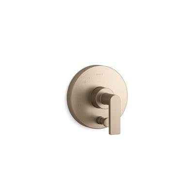 Kohler K-T73117-4-BV - Composed Rite-Temp Valve Trim With Push-Button Diverter And Lever Handle