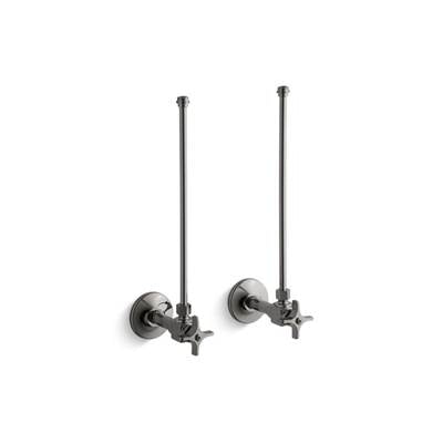 Kohler K-7605-P-TT - Pair 3/8 In. Npt Angle Supplies With Stop Cross Handle And Annealed Vertical Tube