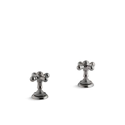 Kohler K-T98071-3-TT - Artifacts Deck-Mount Bath Faucet Handle Trim With Cross Design