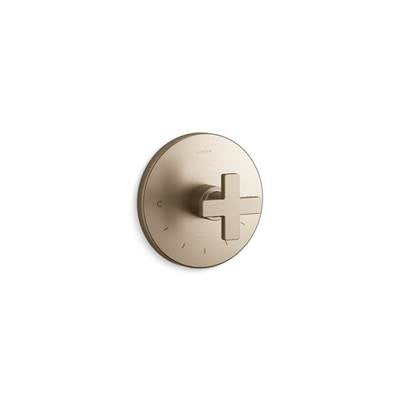Kohler K-T73133-3-BV - Composed Mastershower Temperature Control Valve Trim With Cross Handle