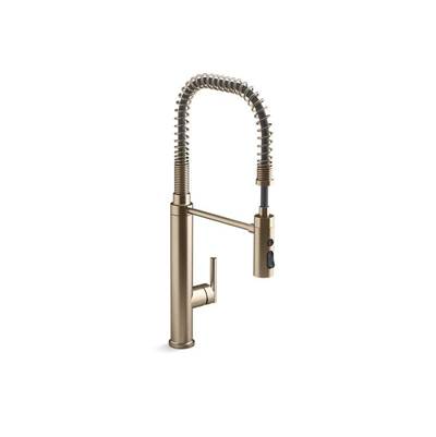 Kohler K-24982-BV - Purist Semi-Professional Kitchen Sink Faucet With Three-Function Sprayhead