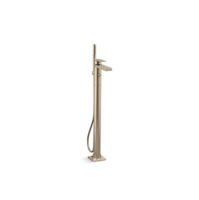 Kohler K-T23492-4-BV - Parallel Floor-Mount Bath Filler Trim With Handshower