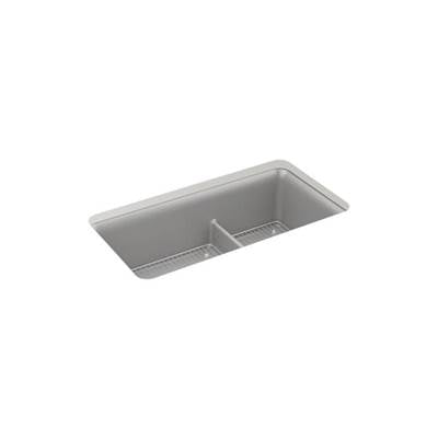 Kohler K-27786-CM4 - Cairn Smart Divide 33-1/2' Undermount Double-Bowl Kitchen Sink
