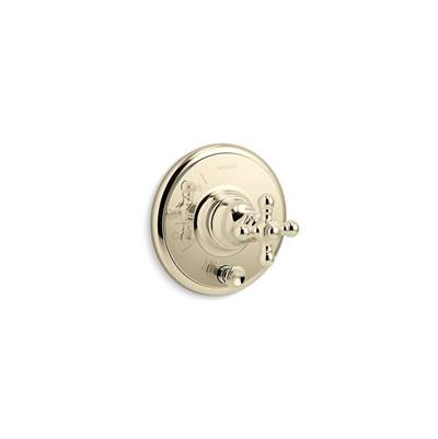 Kohler K-T72768-3-AF - Artifacts Rite-Temp Valve Trim With Push-Button Diverter And Cross Handle, Valve Not Included