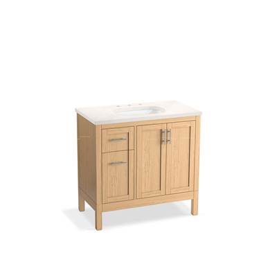 Kohler K-39605-ASB-WEK - Hadrone 36'' Bathroom Vanity Cabinet With Sink And Quartz Top