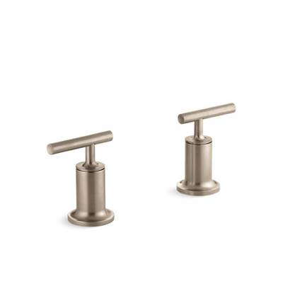 Kohler K-T14429-4-BV - Purist Deck- Or Wall-Mount Bath Faucet Handle Trim With Lever Design