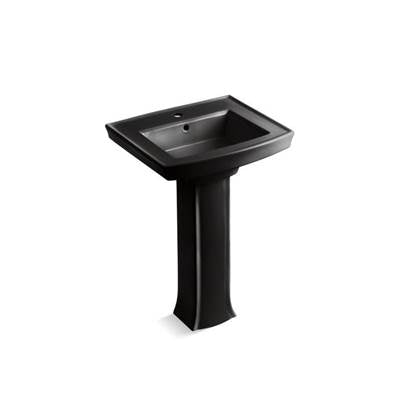 Kohler K-2359-1-7 - Archer Pedestal Bathroom Sink With Single Faucet Hole