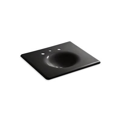 Kohler K-3048-8-7 - Iron/Impressions 25'' Enameled Cast Iron Vanity Top With Integrated Round Sink