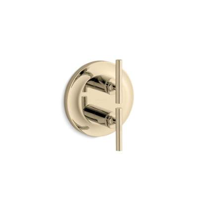 Kohler K-T14489-4-AF - Purist Valve Trim With Lever Handles For Stacked Valve, Requires Valve