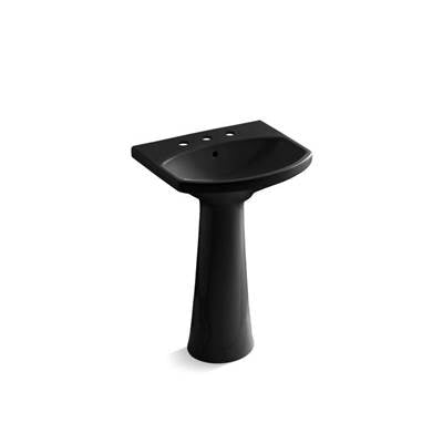 Kohler K-2362-8-7 - Cimarron Pedestal Bathroom Sink With 8'' Widespread Faucet Holes