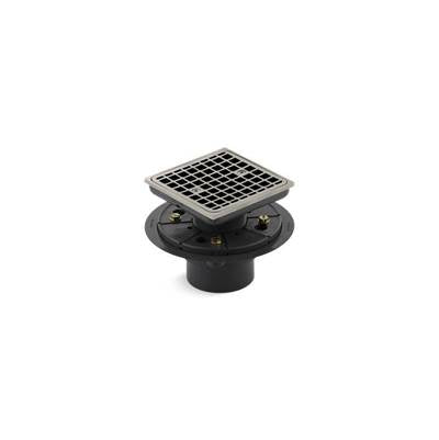 Kohler K-9136-BN - Clearflo Square Design Tile-In Shower Drain