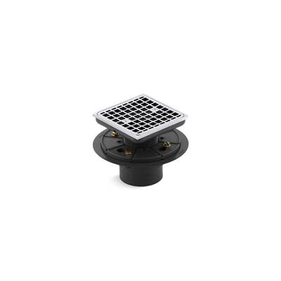 Kohler K-9136-CP - Clearflo Square Design Tile-In Shower Drain