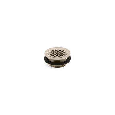 Kohler K-9132-BV - Round Shower Drain For Use With Plastic Pipe, Gasket Included
