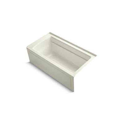 Kohler K-1123-RAW-96 - Archer 60'' X 32'' Alcove Bath With Bask Heated Surface, Integral Apron, Integral Flange, And Right-Hand Drain