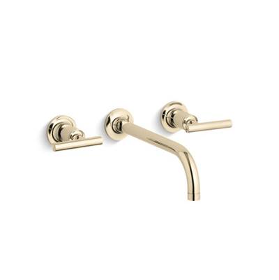 Kohler K-T14414-4-AF - Purist Widespread Wall-Mount Bathroom Sink Faucet Trim With Lever Handles, 1.2 Gpm
