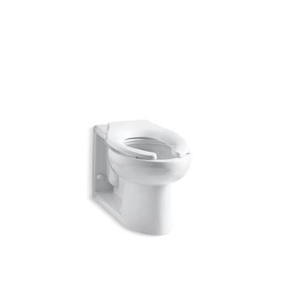 Kohler K-4396-0 - Angleseye Floor-Mount Rear Spud Flushometer Bowl