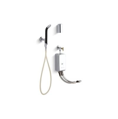 Kohler K-13960-CP - Bedpan Washer With Double Foot Control Mixing Valves And Integral Stops