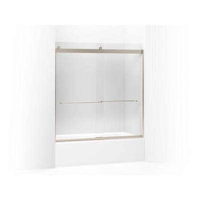 Kohler K-706004-L-ABV - Levity Sliding Bath Door, 62'' H X 56-5/8 - 59-5/8'' W, With 1/4'' Thick Crystal Clear Glass
