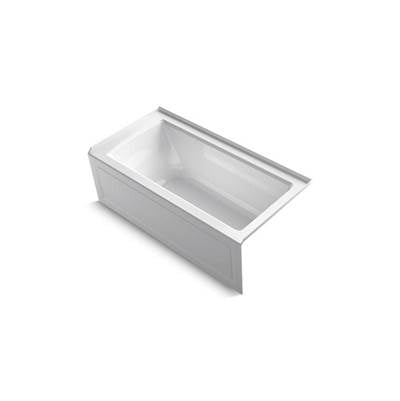 Kohler K-1946-RAW-0 - Archer 60'' X 30'' Alcove Bath With Bask Heated Surface, Integral Apron, Integral Flange, And Right-Hand Drain