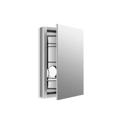 Kohler K-99003-NA - Verdera 20'' W X 30'' H Aluminum Medicine Cabinet With Adjustable Magnifying Mirror And Slow-Close Door